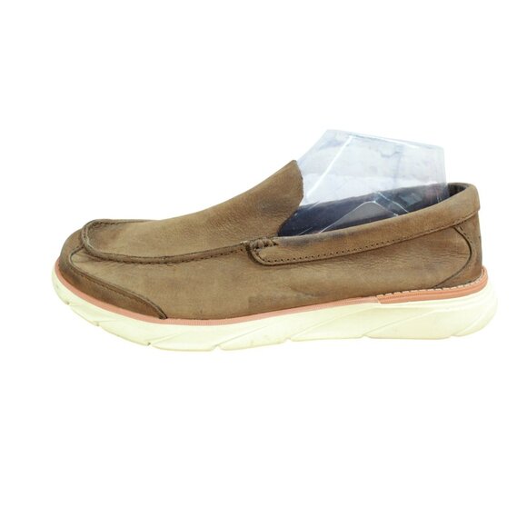 LL Bean Kennebec Men's Brown Leather Slip On Anti Odor Casual Shoes Size 8 M - Picture 1 of 9